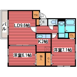 グリーンリーフ西岡の物件間取画像